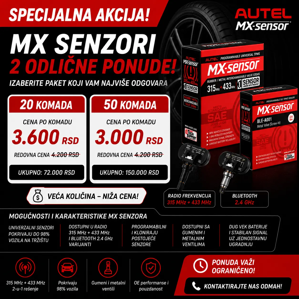 MX senzor gumeni
